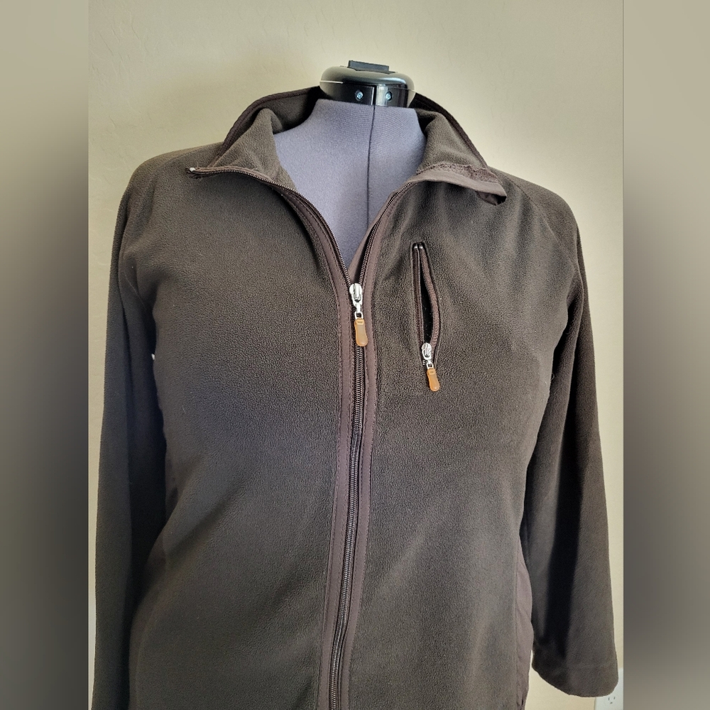 Danskin Brown Fleece Jacket - Size XXL
